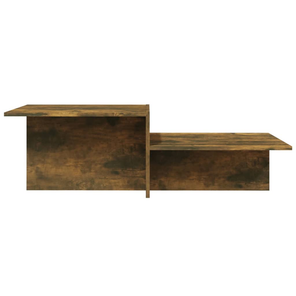 vidaXL Couchtisch Räuchereiche 111,5x50x33 cm Holzwerkstoff