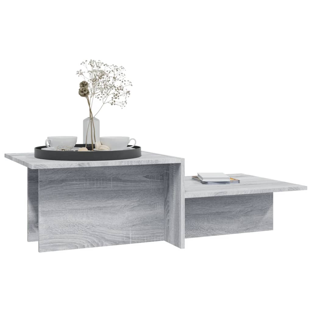 vidaXL Couchtisch Grau Sonoma 111,5x50x33 cm Holzwerkstoff