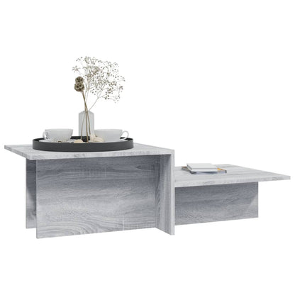 vidaXL Couchtisch Grau Sonoma 111,5x50x33 cm Holzwerkstoff