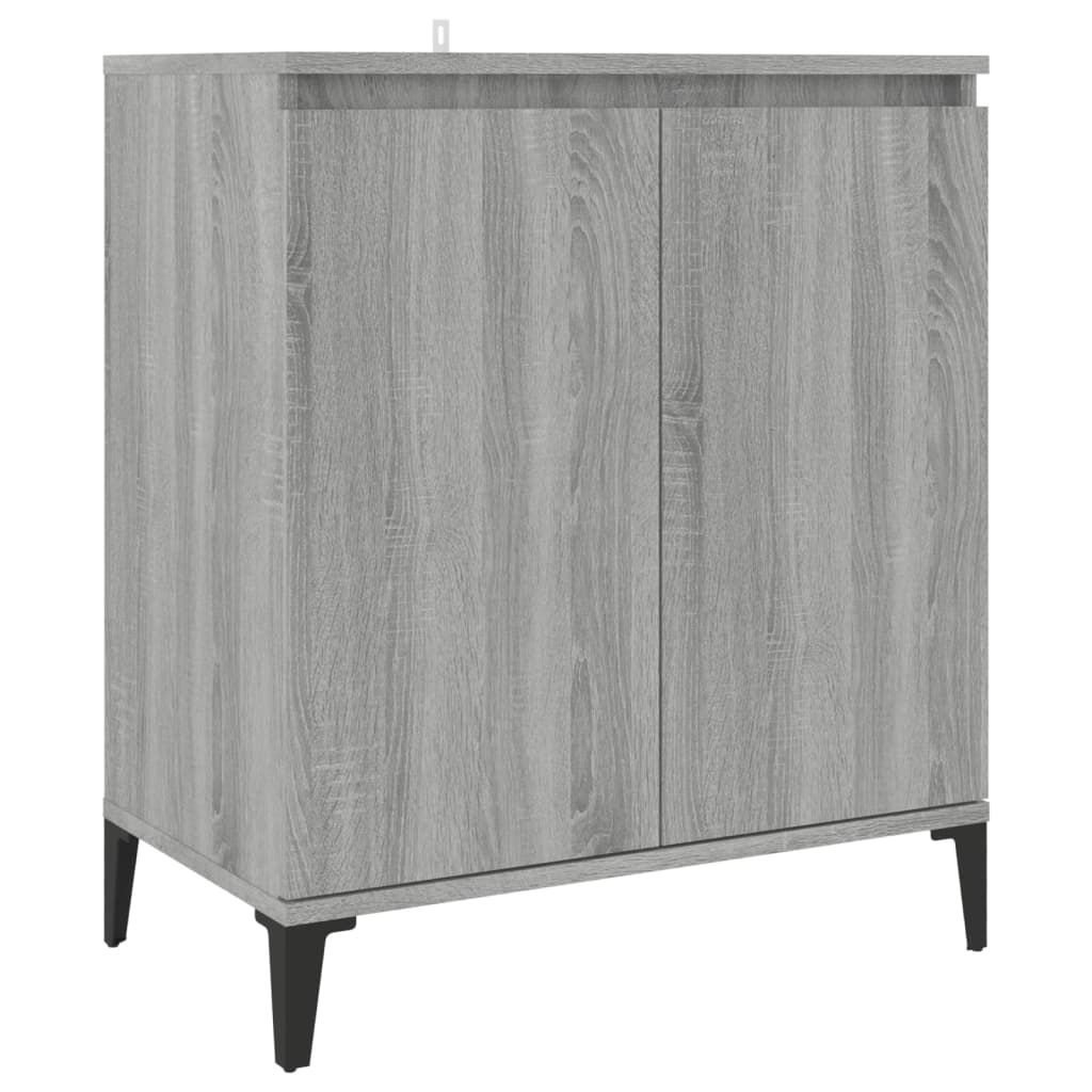 vidaXL Buffet gris Sonoma 60x35x70 cm bois d'ingénierie