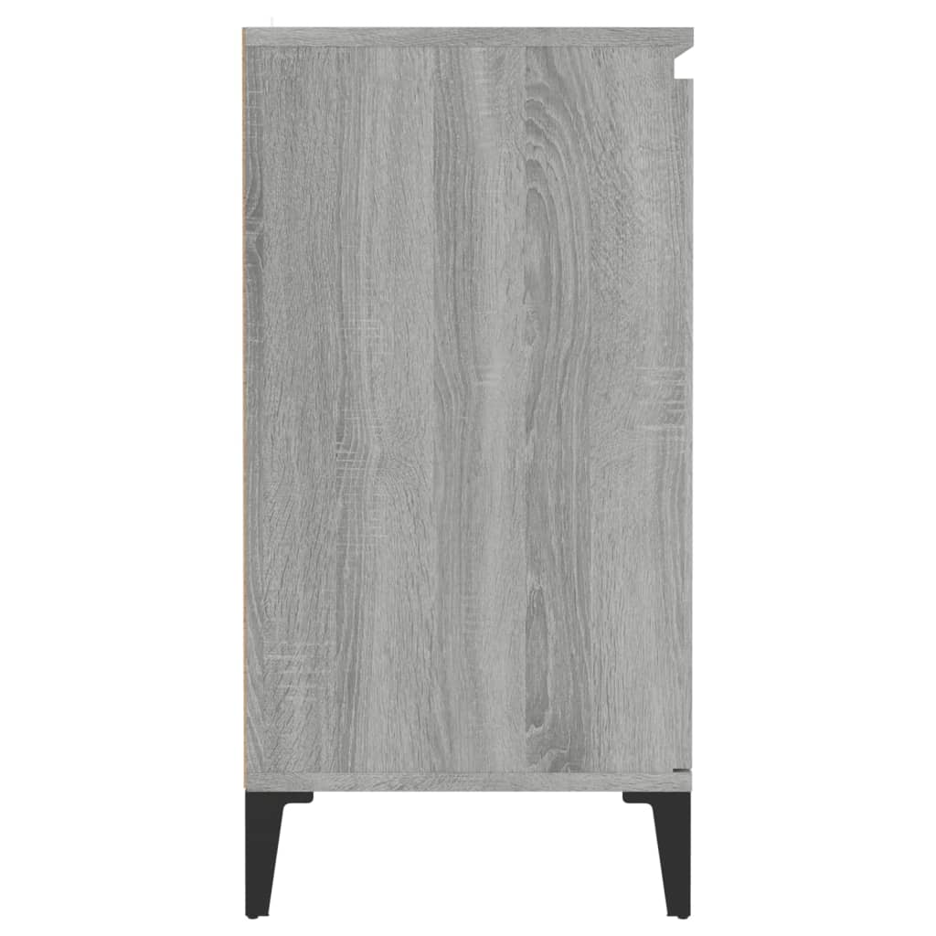 vidaXL Buffet gris Sonoma 60x35x70 cm bois d'ingénierie
