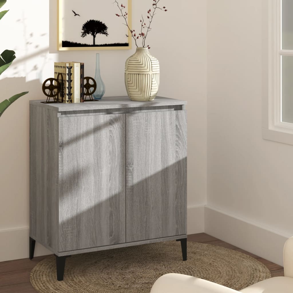 vidaXL Buffet gris Sonoma 60x35x70 cm bois d'ingénierie