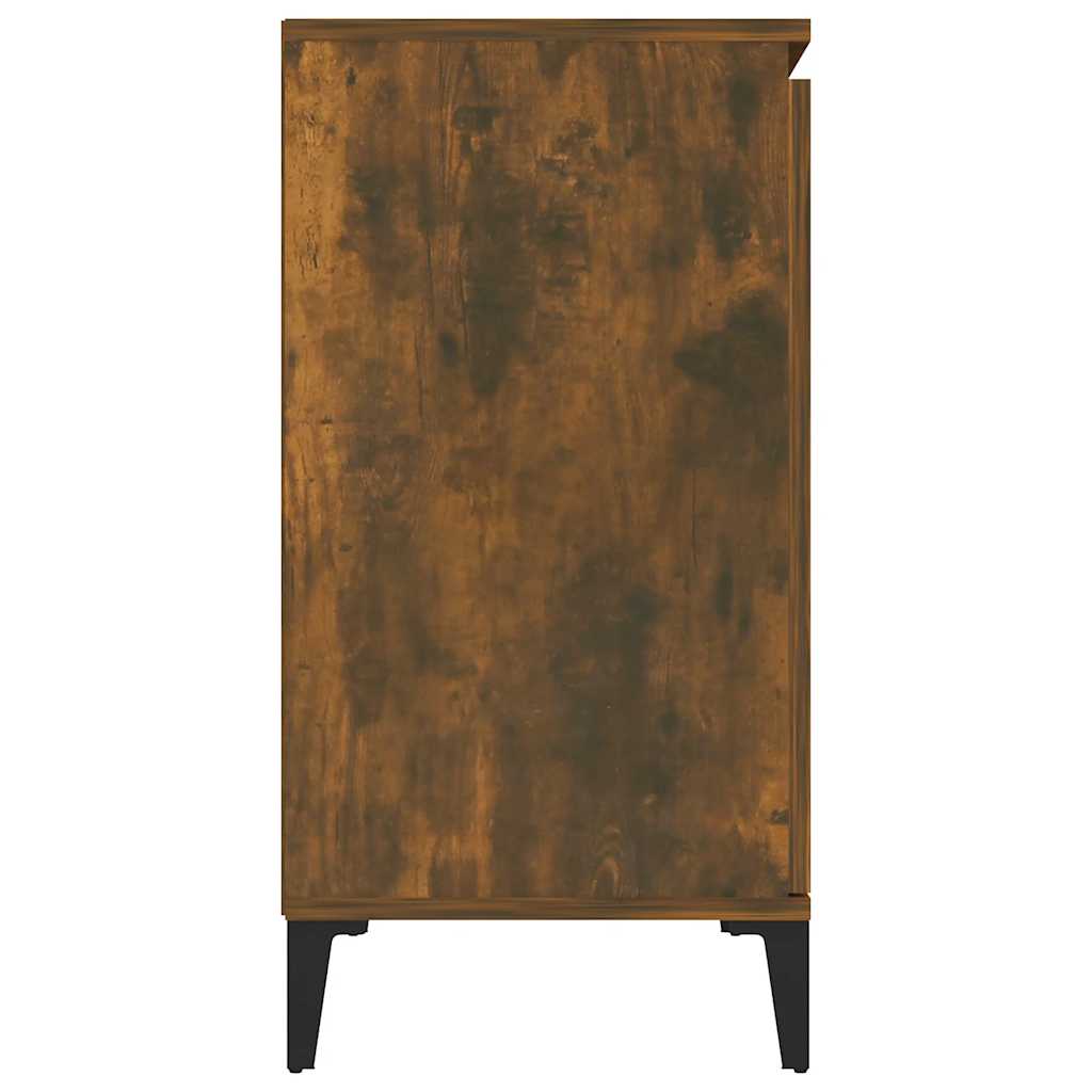 vidaXL Buffet Chêne fumé 102x35x70 cm Bois d'ingénierie