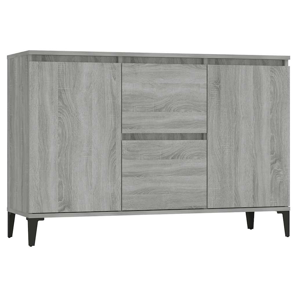 vidaXL Buffet gris Sonoma 102x35x70 cm Aggloméré