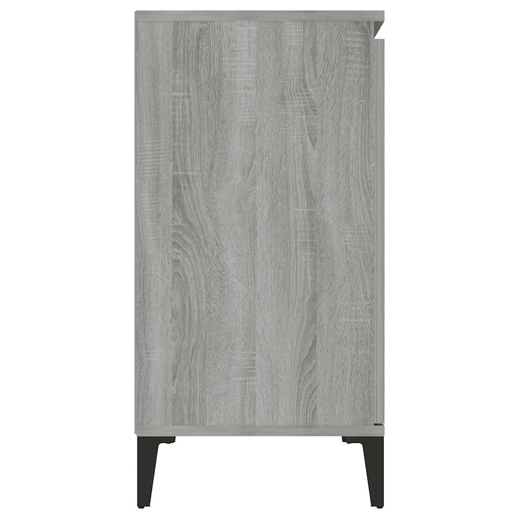 vidaXL Buffet gris Sonoma 102x35x70 cm Aggloméré