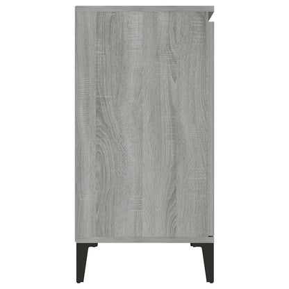 vidaXL Buffet gris Sonoma 102x35x70 cm Aggloméré