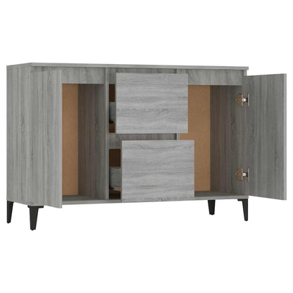 vidaXL Buffet gris Sonoma 102x35x70 cm Aggloméré