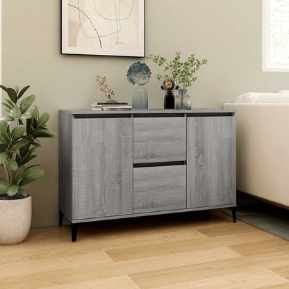 vidaXL Buffet gris Sonoma 102x35x70 cm Aggloméré