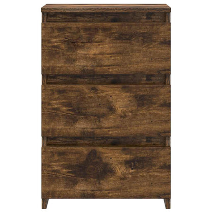 vidaXL Nachttische 2 Stk. Räuchereiche 40x35x62,5 cm Holzwerkstoff