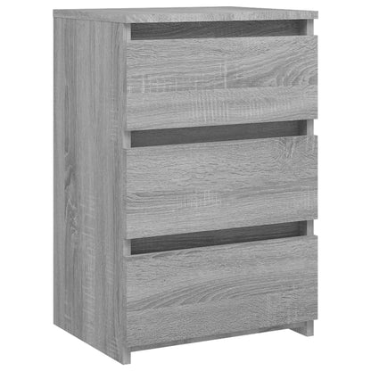vidaXL Table de chevet gris Sonoma 40x35x62,5 cm bois d'ingénierie