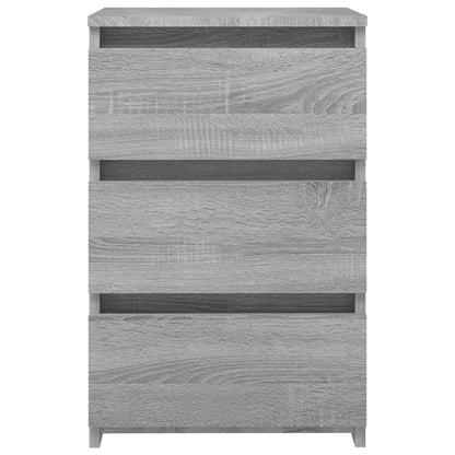 vidaXL Table de chevet gris Sonoma 40x35x62,5 cm bois d'ingénierie