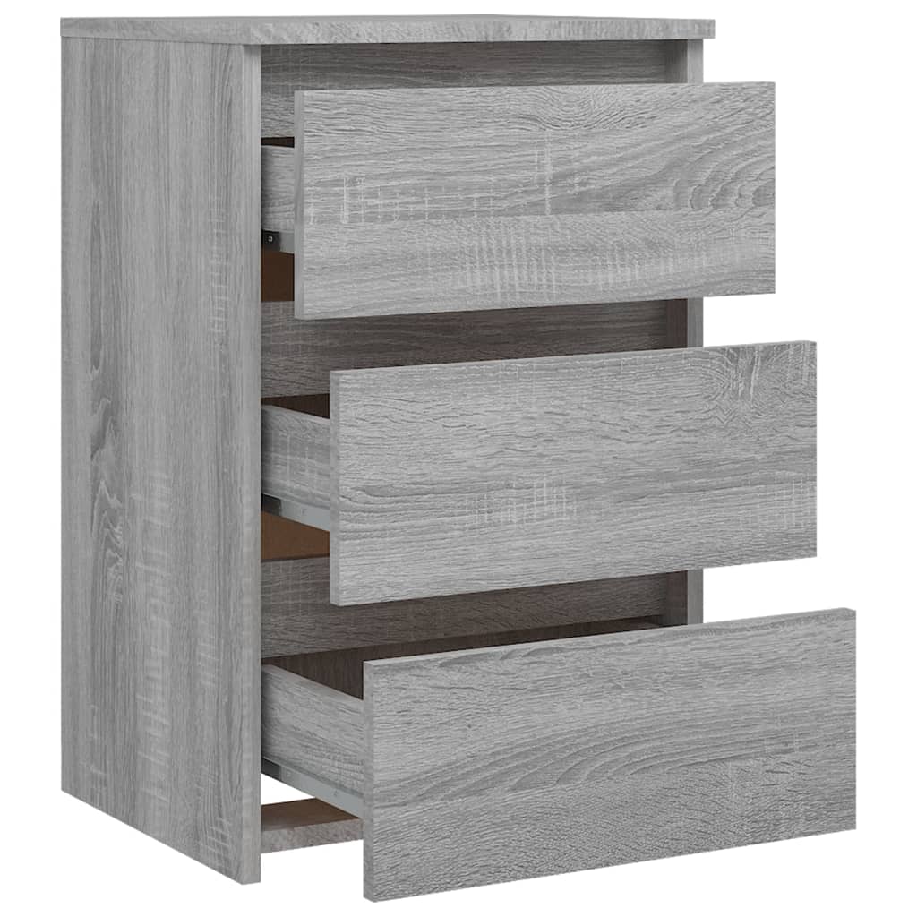 vidaXL Table de chevet gris Sonoma 40x35x62,5 cm bois d'ingénierie