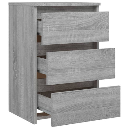 vidaXL Table de chevet gris Sonoma 40x35x62,5 cm bois d'ingénierie
