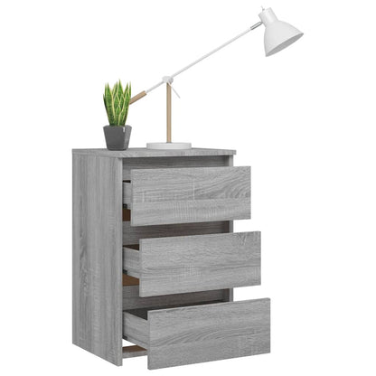 vidaXL Table de chevet gris Sonoma 40x35x62,5 cm bois d'ingénierie