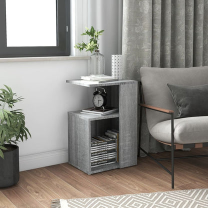 vidaXL Table d'appoint gris sonoma 36x30x56 cm en bois d'ingénierie
