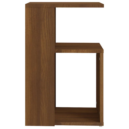 vidaXL Table d'appoint marron aspect chêne 36x30x56 cm Bois d'ingénierie