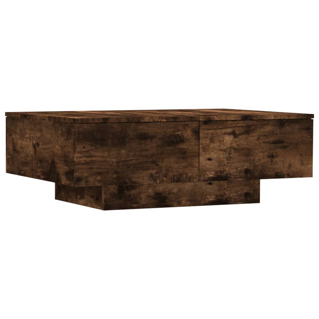 vidaXL Table basse chêne fumé 90x60x31 cm en bois d'ingénierie