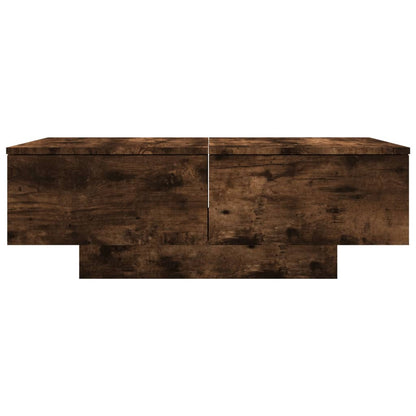 vidaXL Table basse chêne fumé 90x60x31 cm en bois d'ingénierie