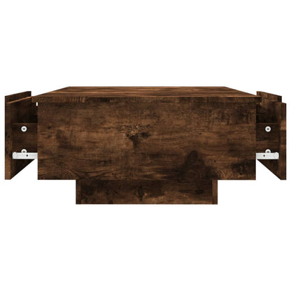 vidaXL Table basse chêne fumé 90x60x31 cm en bois d'ingénierie