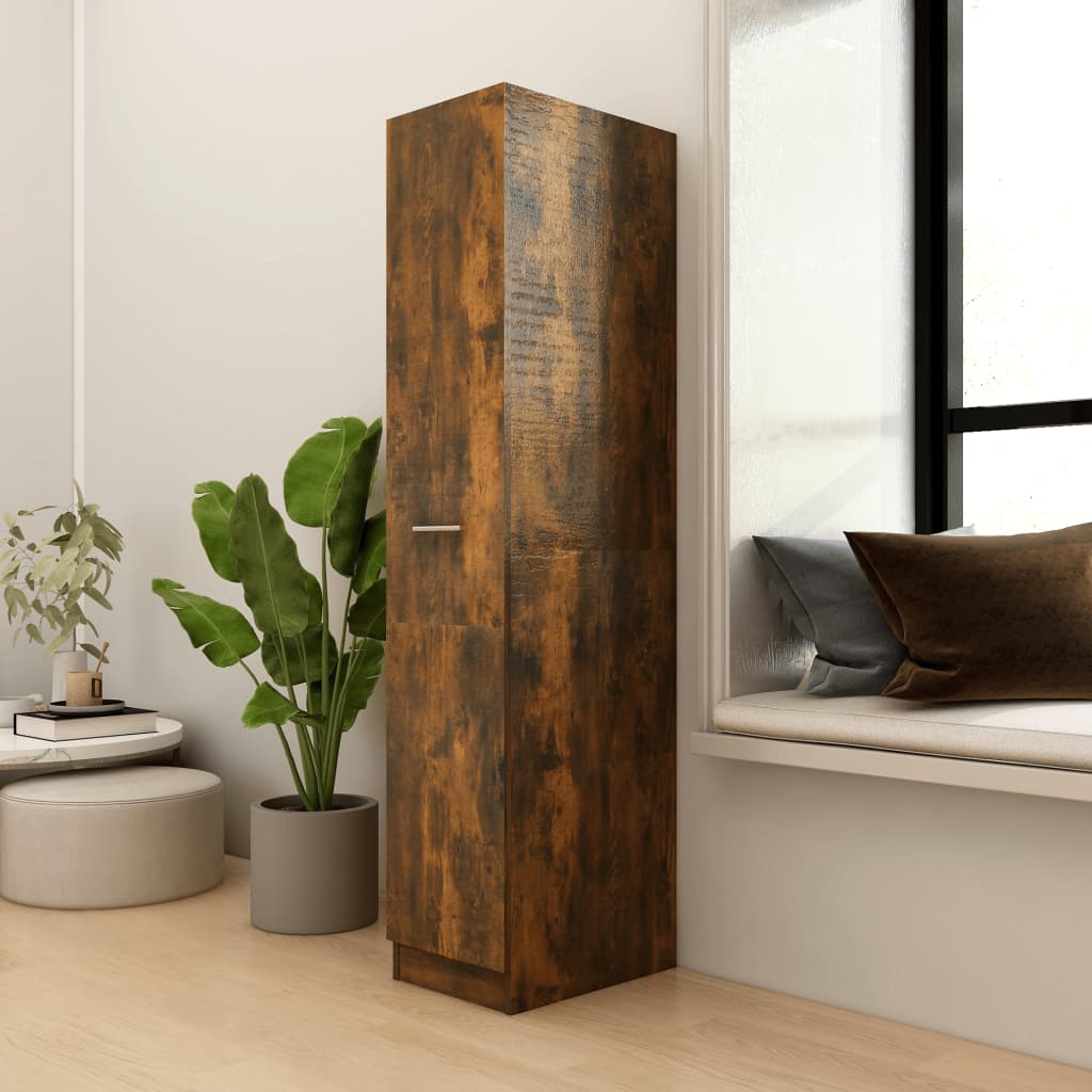 vidaXL Apothekerschrank Räuchereiche 30x42,5x150 cm Holzwerkstoff