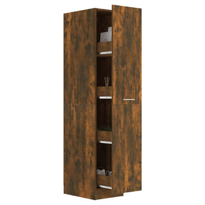 vidaXL Apothekerschrank Räuchereiche 30x42,5x150 cm Holzwerkstoff