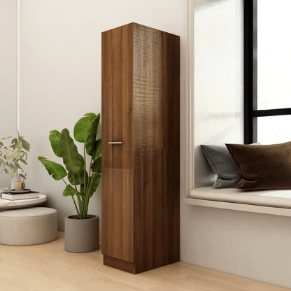 vidaXL Apothekerschrank Braun Eichen-Optik 30x42,5x150cm Holzwerkstoff