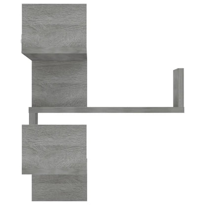 vidaXL Wand-Eckregale 2 Stk. Grau Sonoma 40x40x50 cm Holzwerkstoff