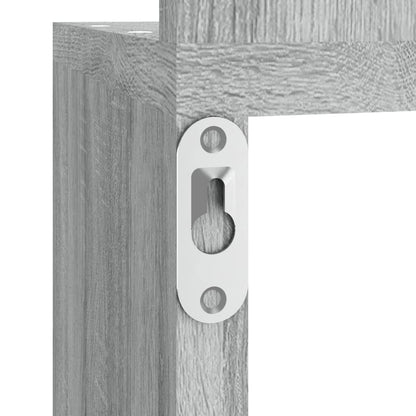 vidaXL Wand-Eckregal Grau Sonoma 20x20x127,5 cm Holzwerkstoff