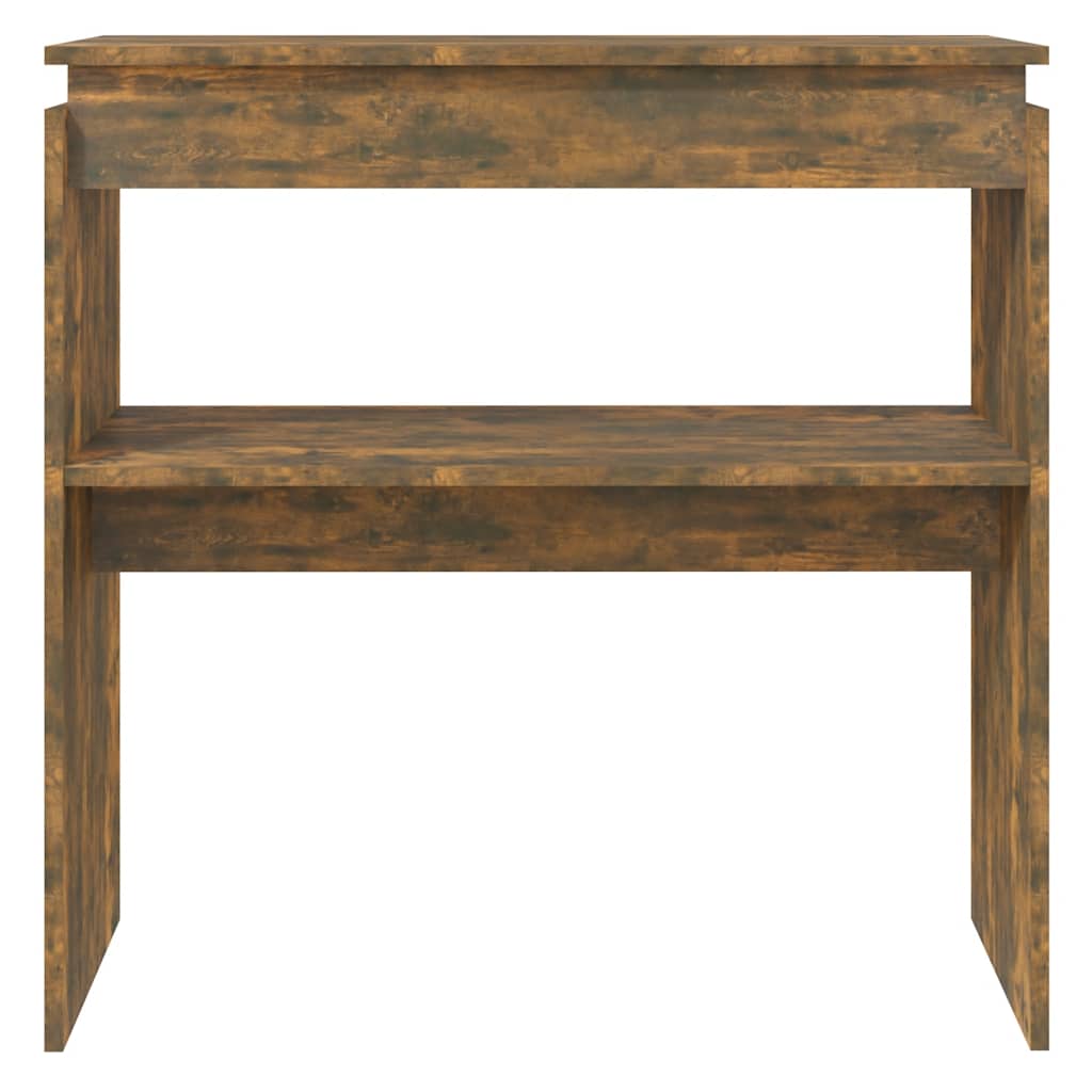 vidaXL Table console chêne fumé 80x30x80 cm bois d'ingénierie
