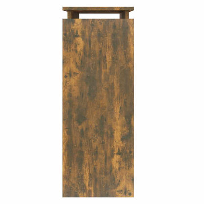 vidaXL Table console chêne fumé 80x30x80 cm bois d'ingénierie
