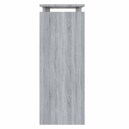 vidaXL Console grise Sonoma 80x30x80 cm en bois d'ingénierie