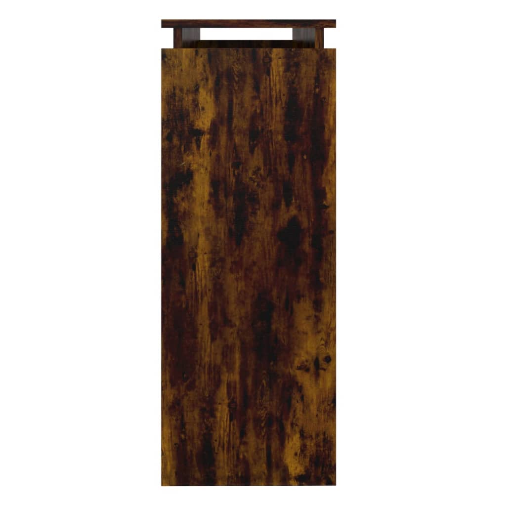 vidaXL Table console chêne fumé 102x30x80 cm Bois d'ingénierie