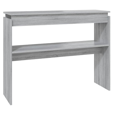 vidaXL Table console gris Sonoma 102x30x80 cm Aggloméré