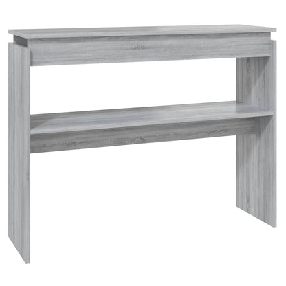 vidaXL Table console gris Sonoma 102x30x80 cm Aggloméré