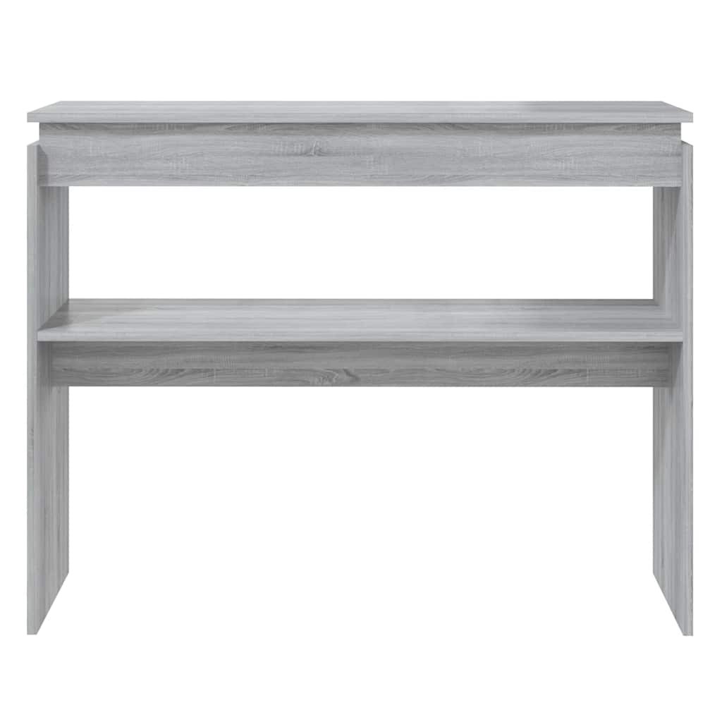 vidaXL Table console gris Sonoma 102x30x80 cm Aggloméré