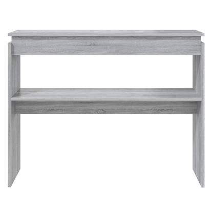vidaXL Table console gris Sonoma 102x30x80 cm Aggloméré
