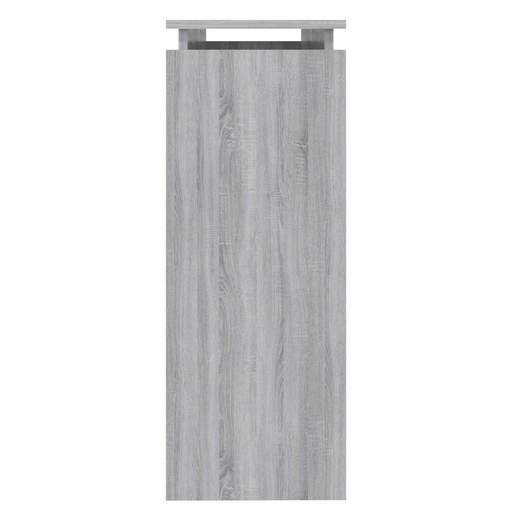 vidaXL Table console gris Sonoma 102x30x80 cm Aggloméré