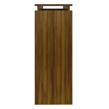 vidaXL Table console aspect chêne marron 102x30x80 cm en bois d'ingénierie