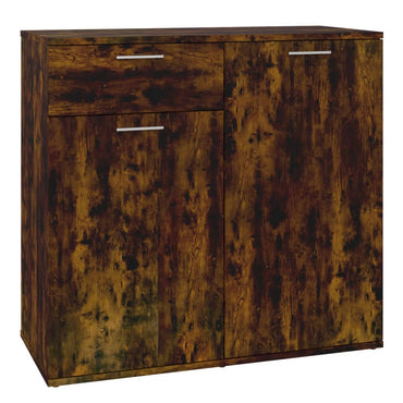 vidaXL Sideboard Räuchereiche 80x36x75 cm Holzwerkstoff