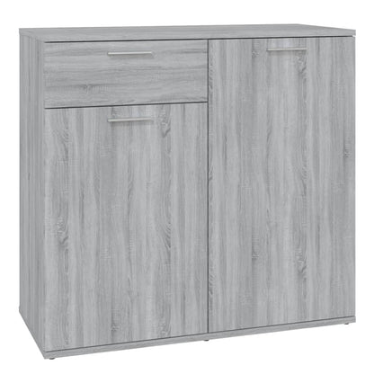 vidaXL Bahut gris Sonoma 80x36x75 cm Aggloméré