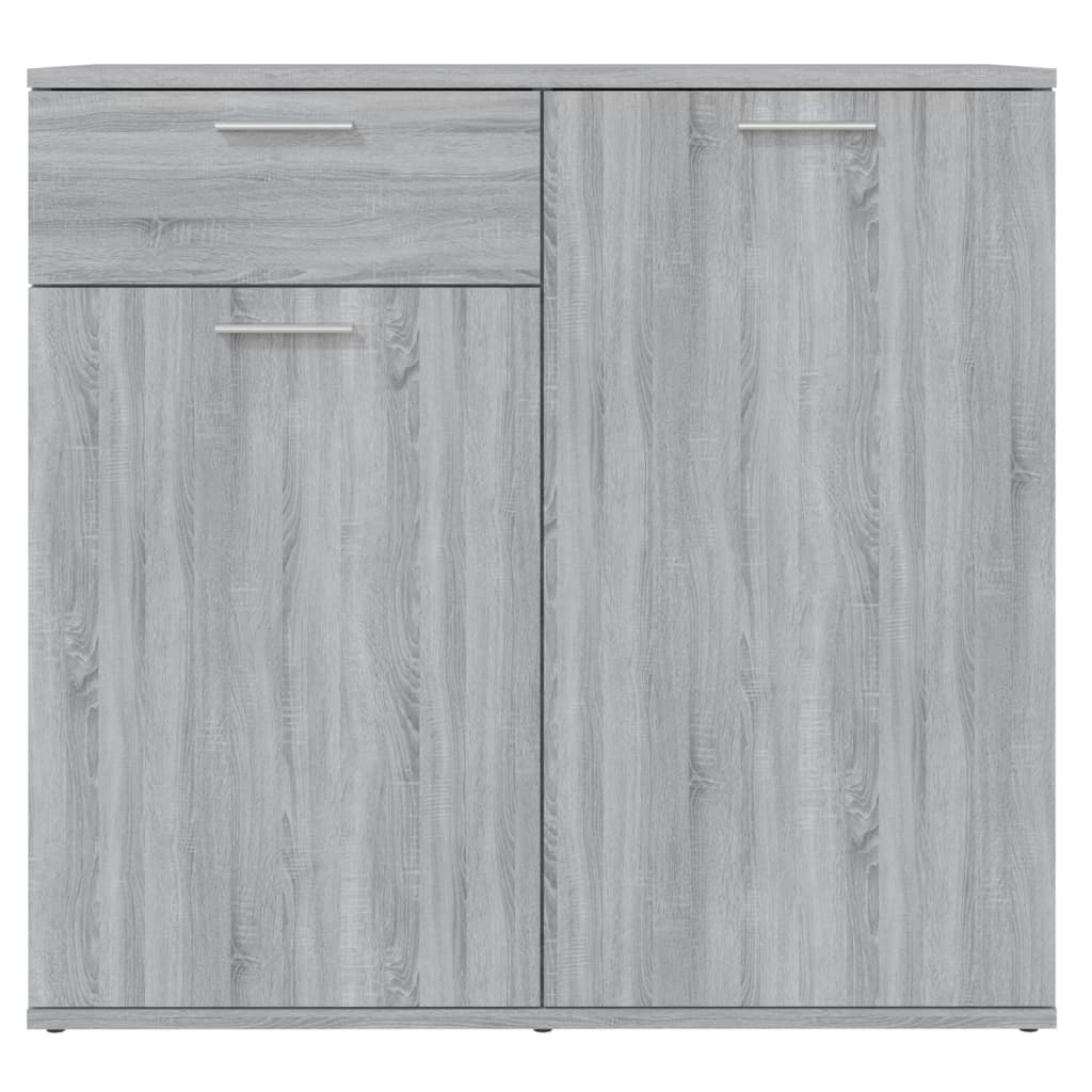vidaXL Bahut gris Sonoma 80x36x75 cm Aggloméré
