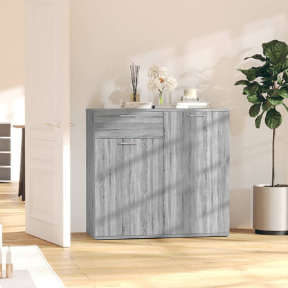 vidaXL Bahut gris Sonoma 80x36x75 cm Aggloméré