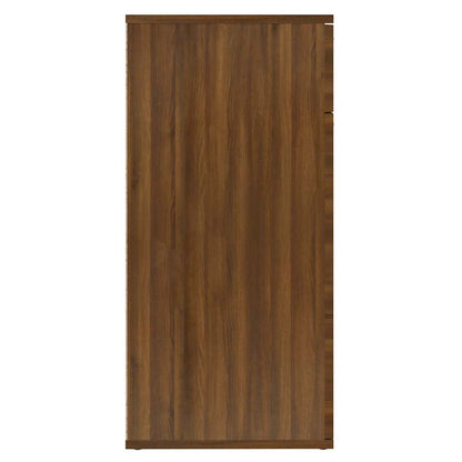 vidaXL Buffet marron aspect chêne 80x36x75 cm Bois d'ingénierie