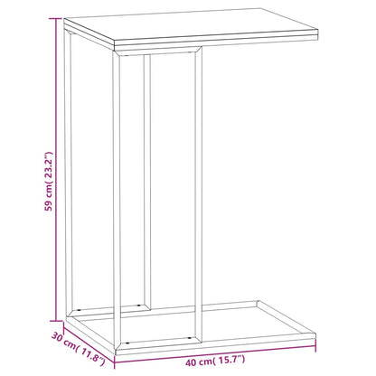 vidaXL Beistelltisch Weiß 40x30x59 cm Holzwerkstoff