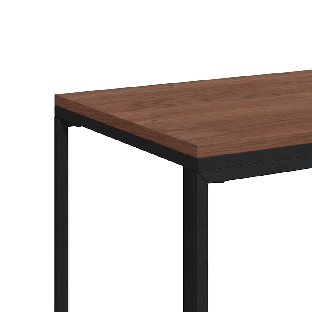 vidaXL Beistelltisch mit Rollen Schwarz 40x30x63,5 cm Holzwerkstoff