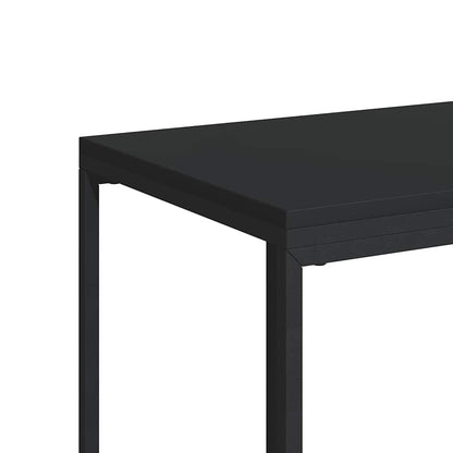 vidaXL Beistelltisch mit Rollen Schwarz 40x30x63,5 cm Holzwerkstoff