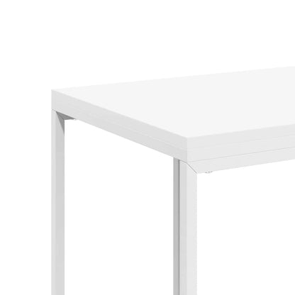 vidaXL Beistelltisch mit Rollen Weiß 40x30x63,5 cm Holzwerkstoff