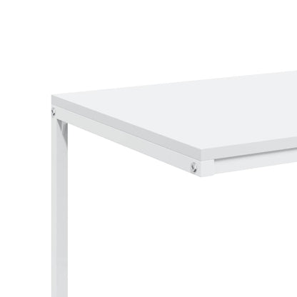 vidaXL Beistelltisch mit Rollen Weiß 55x35x70 cm Holzwerkstoff