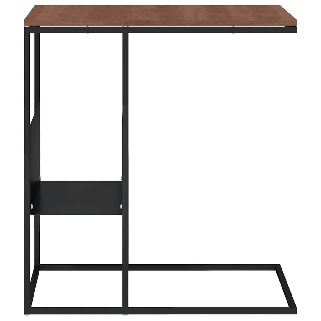 vidaXL Beistelltisch Schwarz 55x36x59,5 cm Holzwerkstoff