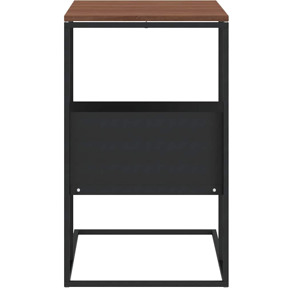 vidaXL Beistelltisch Schwarz 55x36x59,5 cm Holzwerkstoff